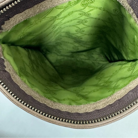 Fred De La Bretoniere Brown Distressed Leather Crossbody Bag Purse - Picture 15 of 17